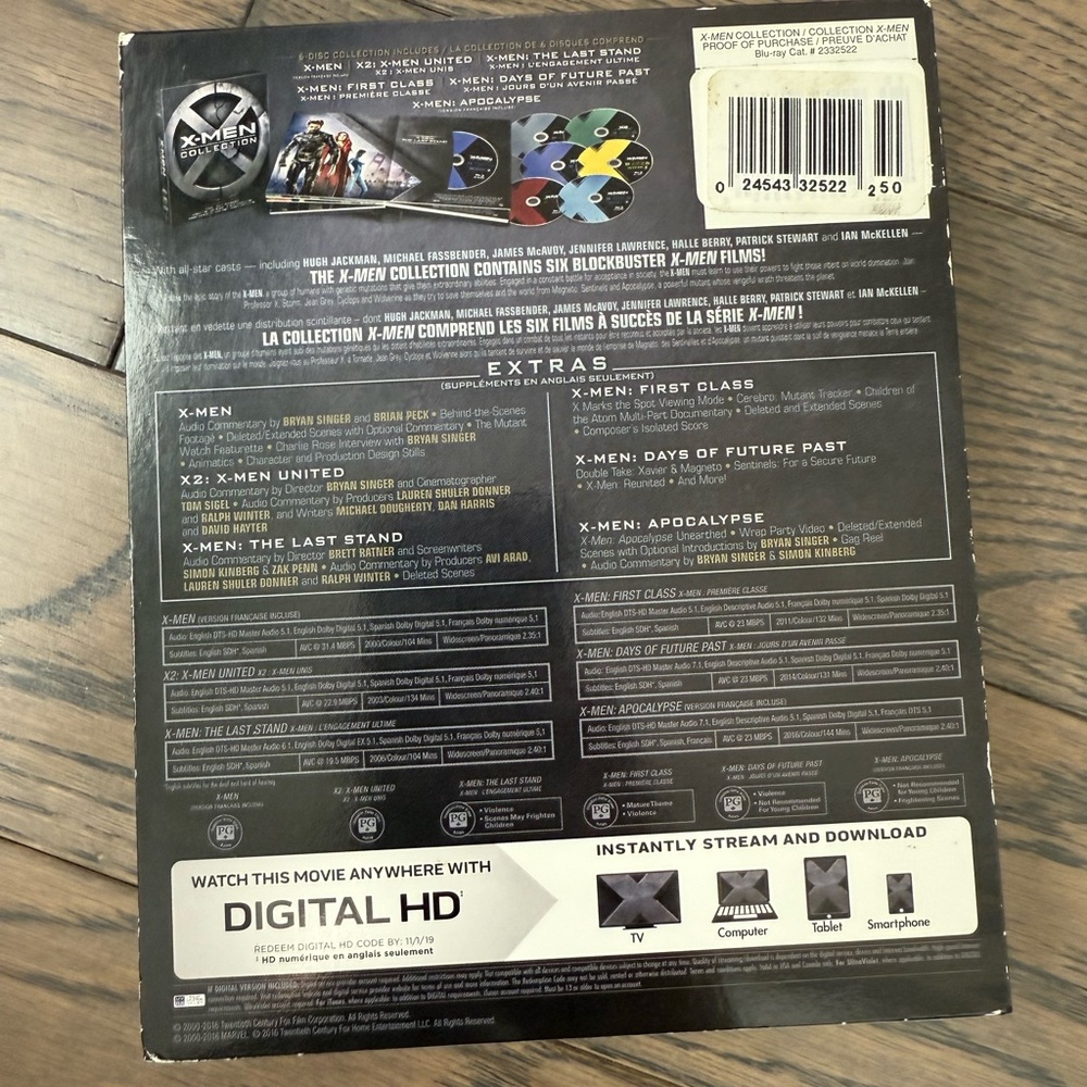 X-Men Collection Blu-Ray Set - Picture 2 of 10